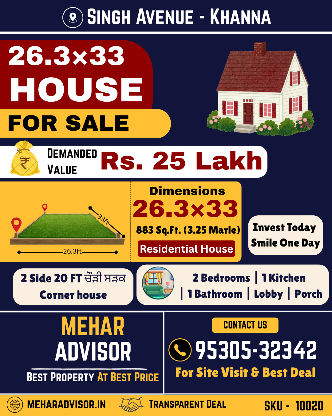 House For Sale In Singh Avenue - Khanna SKU10020