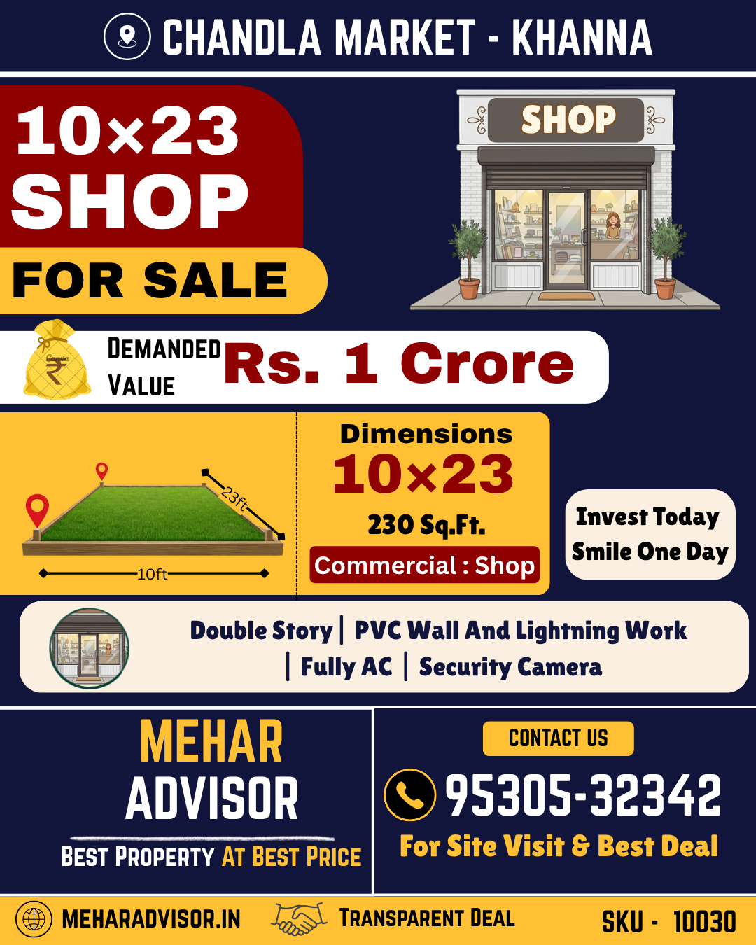 Shop For Sale In Chandla Market - Khanna SKU10030
