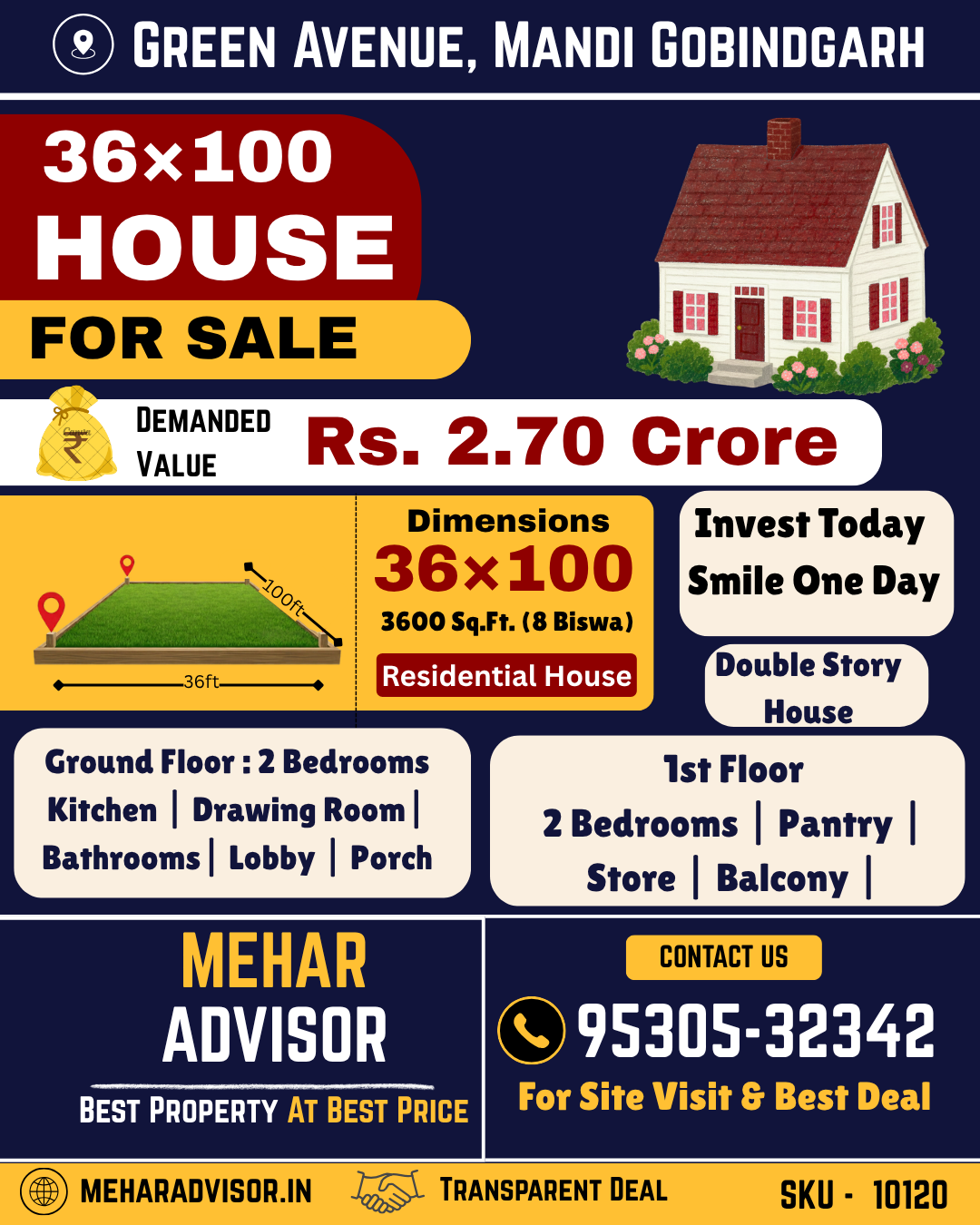 House For Sale In Green Avenue - Mandi Gobindgarh SKU10120