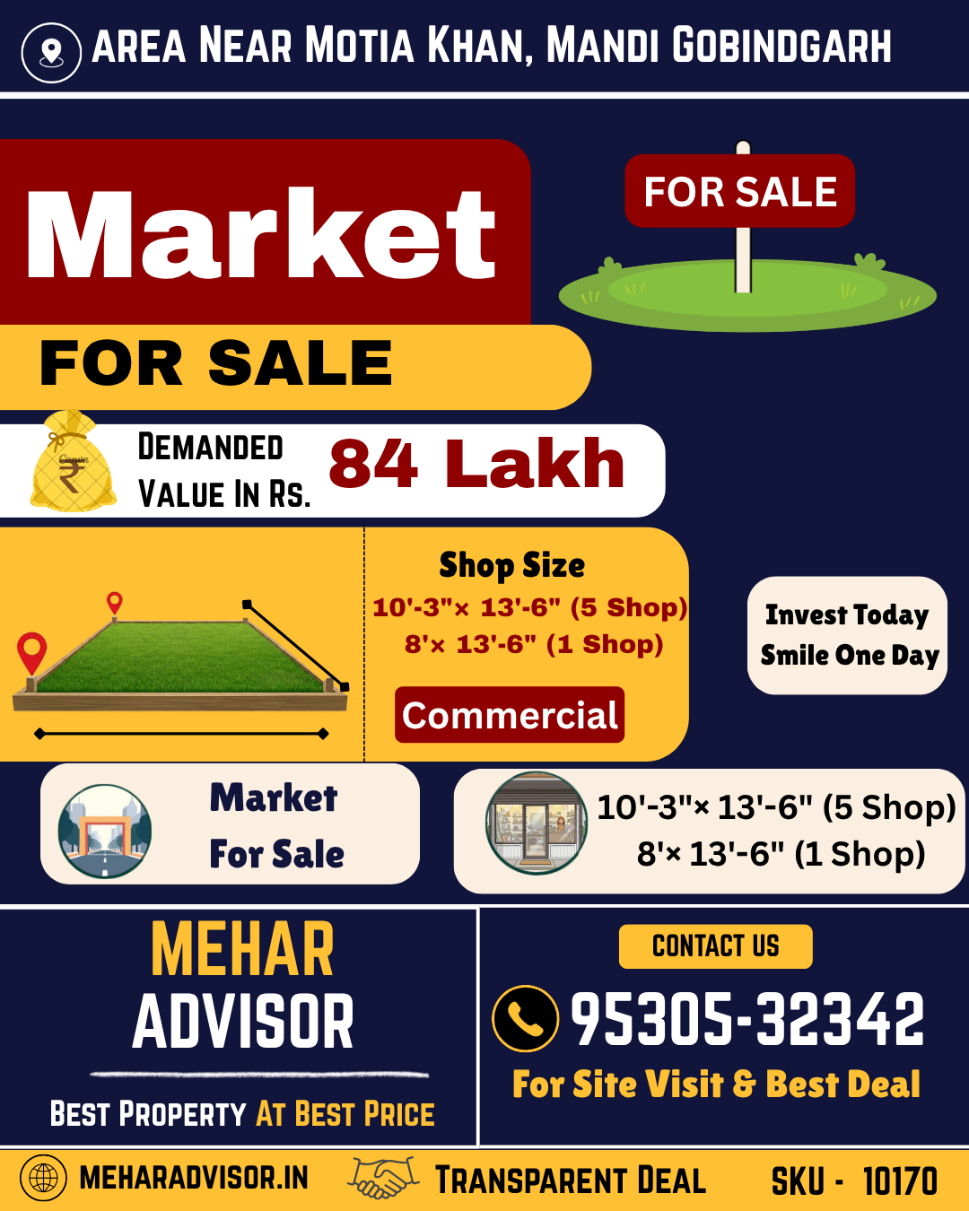 Market For Sale In Area Near Motia Khan, Mandi Gobindgarh SKU10170