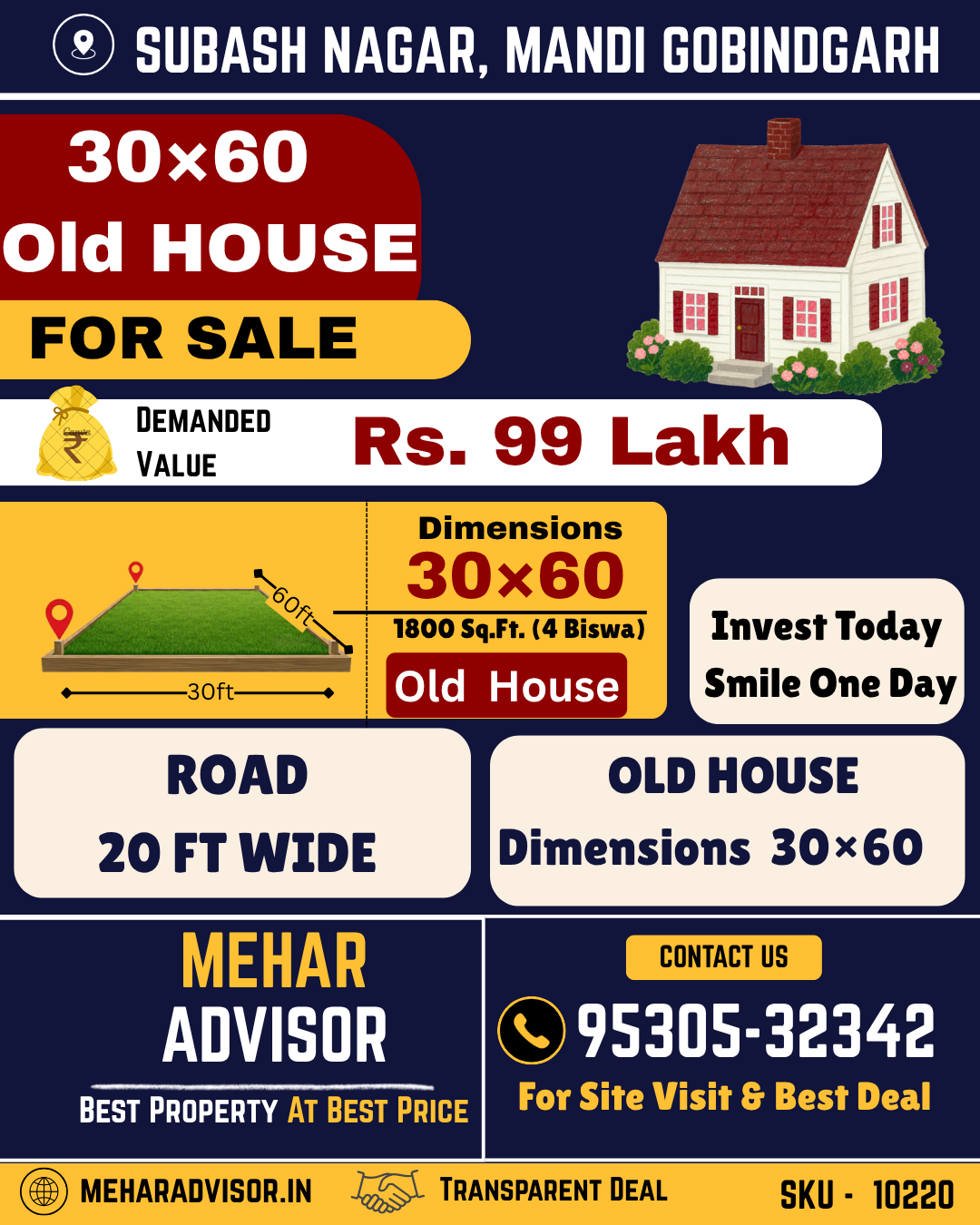 HOUSE FOR SALE , SUBASH NAGAR, MANDI GOBINDGARH SKU10220