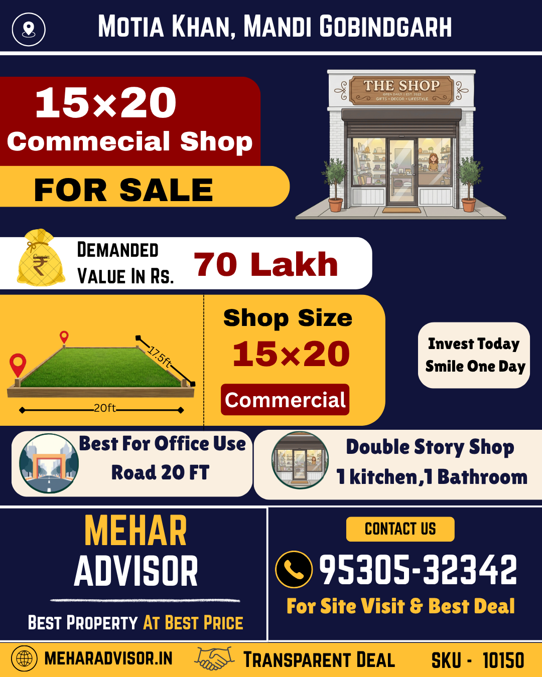 Shop For Sale In Motia Khan, Mandi Gobindgarh SKU10150