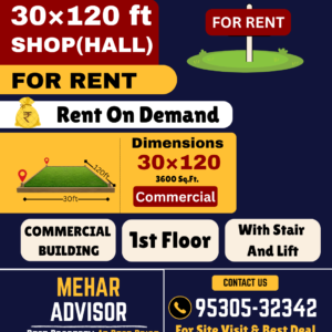 Shop(Hall) For Rent On G.T Road, Khanna (In City Center) SKU10340